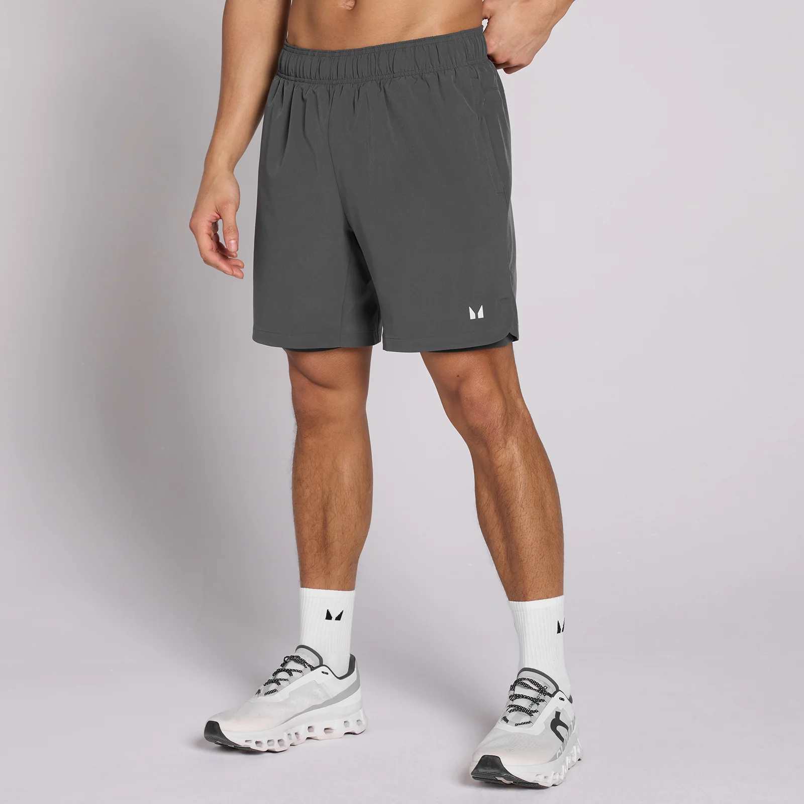 MP Men's 7" 2-in-1 Training Shorts - Dark Grey - L 图片 1