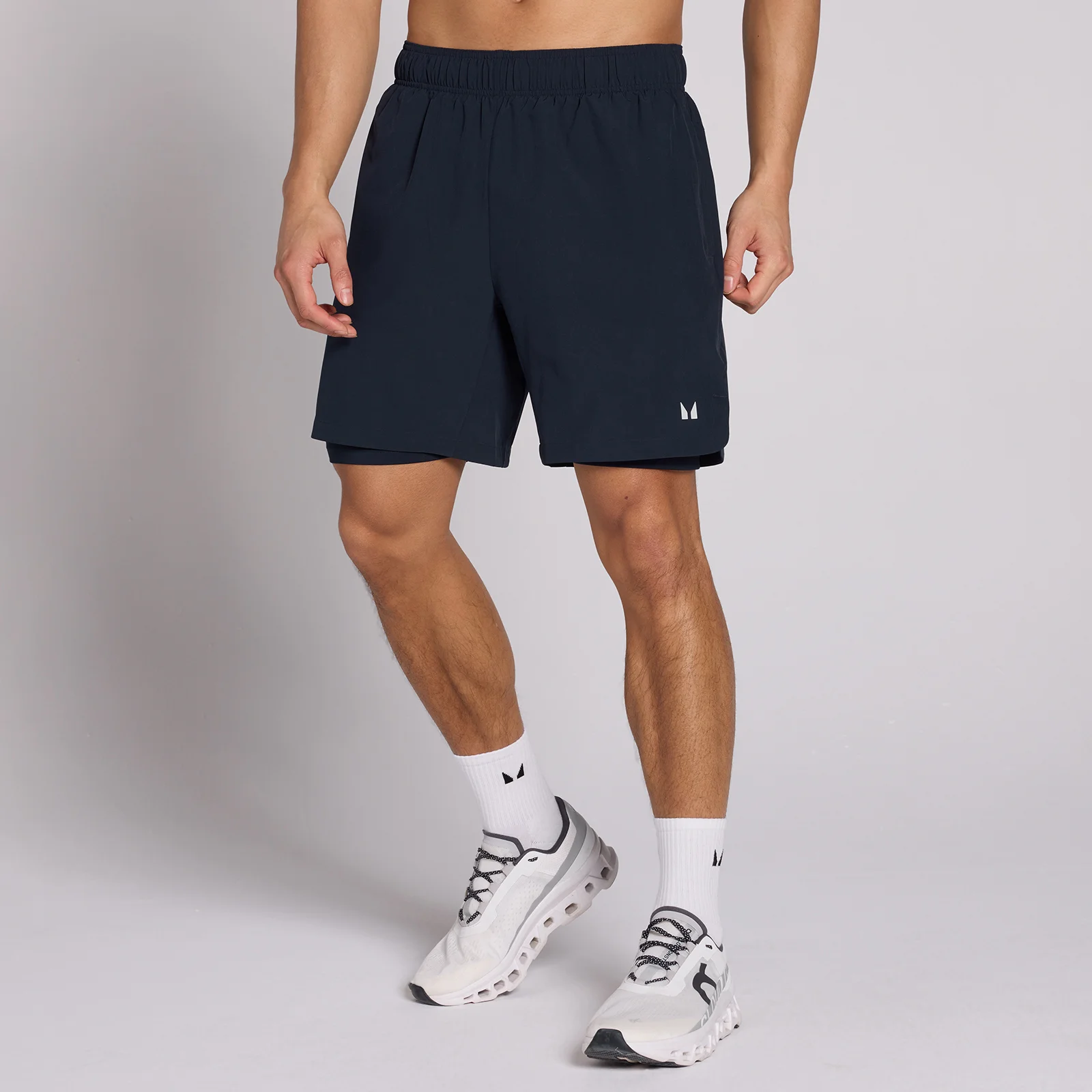 MP Men's 7" 2-in-1 Training Shorts - Dark Navy - S 图片 1