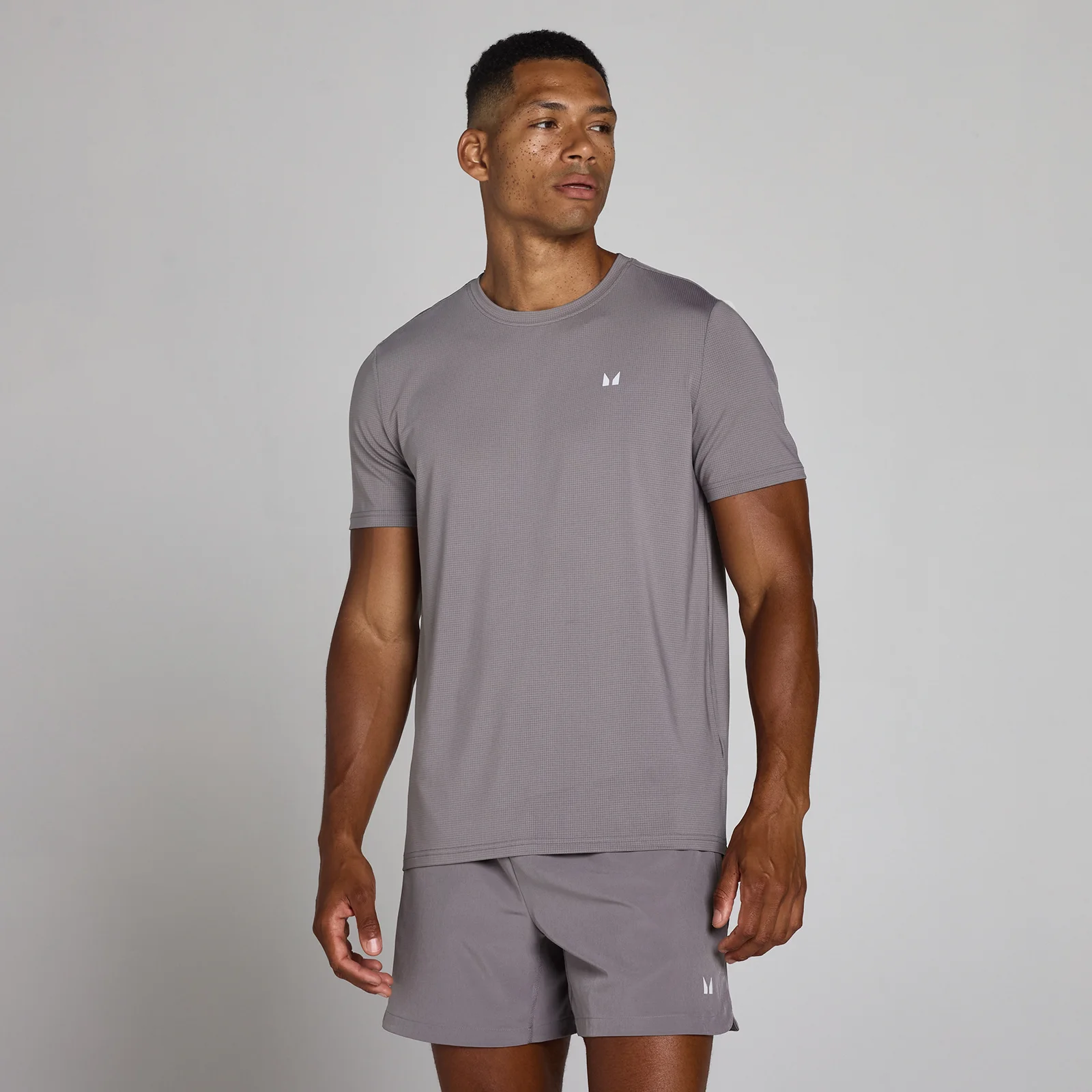 MP Men's Training Grid T-Shirt - Graphite - M 图片 1