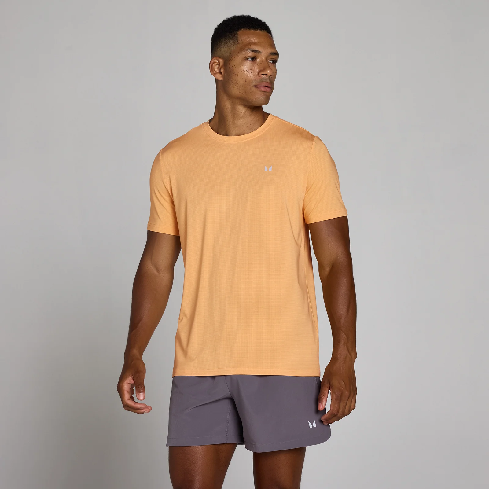 MP Men's Training Grid T-Shirt - Apricot - XS 图片 1