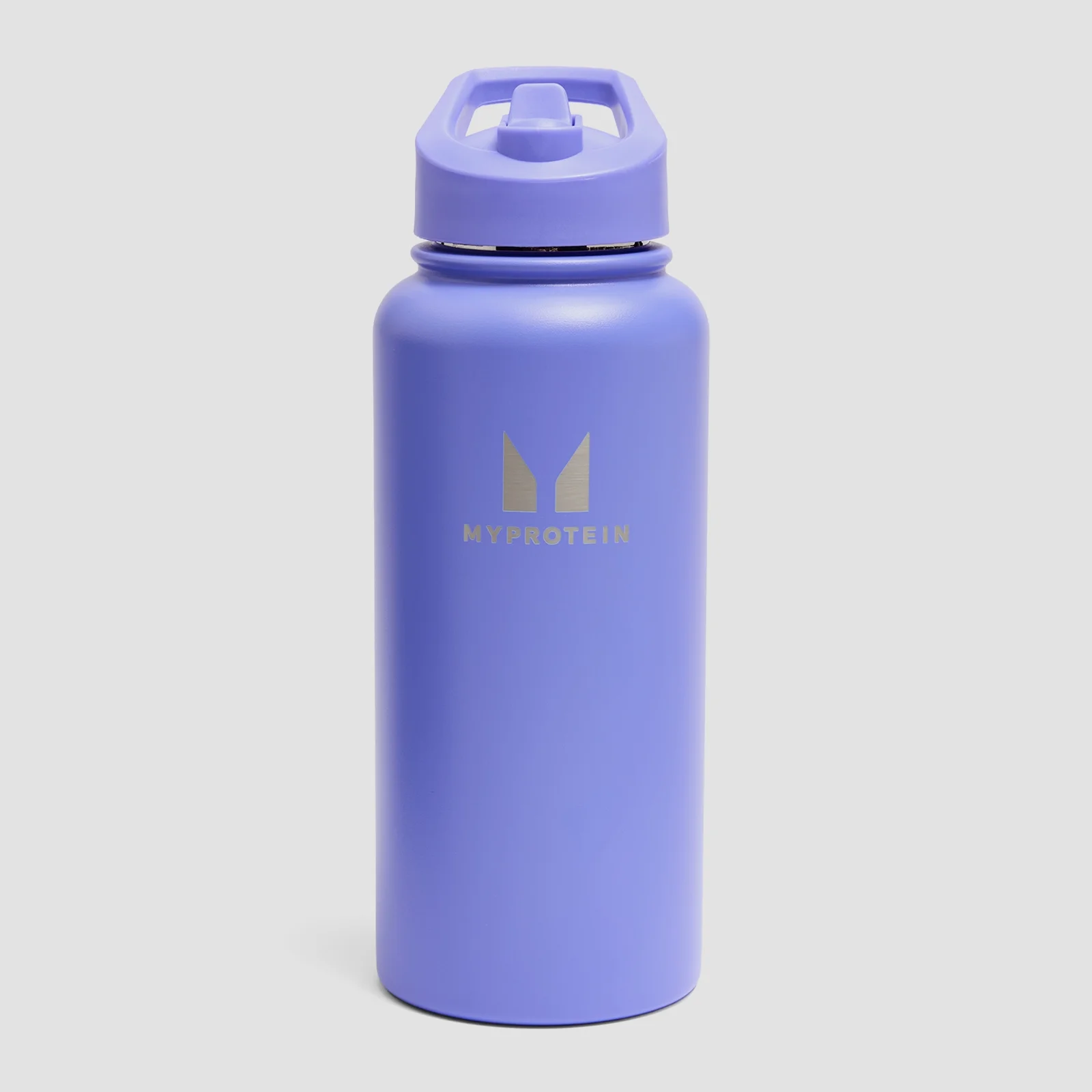 Myprotein再生金属翻盖吸管水壶1L - 力量靛蓝 图片 1